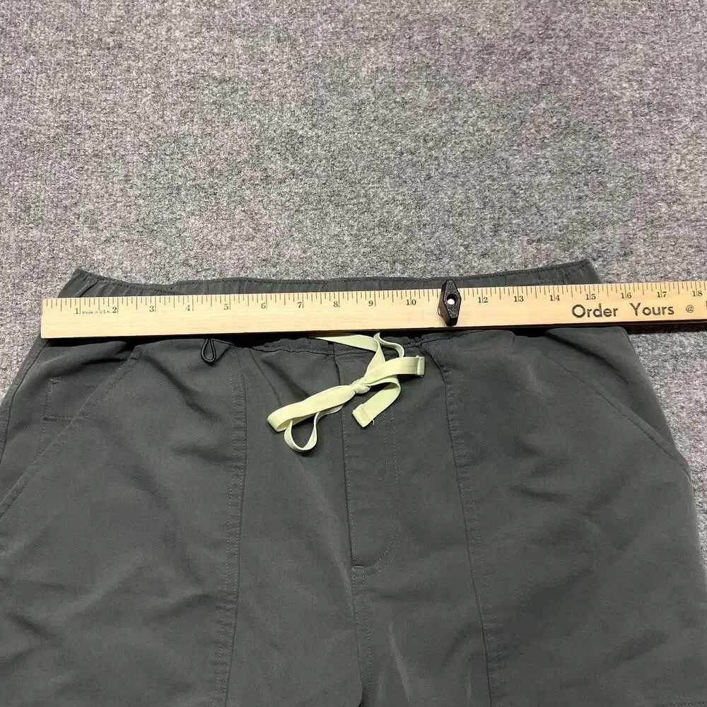 FIGS Pants Mens M 30x32 Green Technical Collection Cargo Scrub Elastic Waist